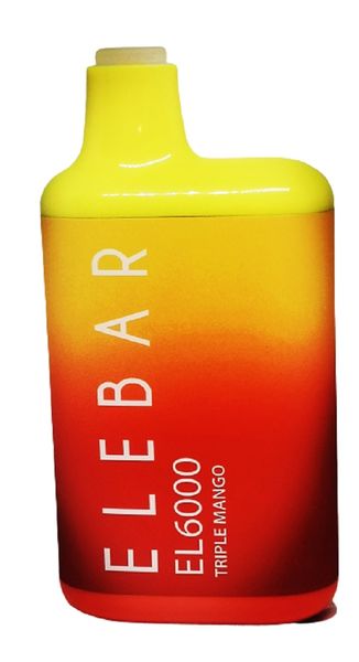 Elebar 6000- Puff Ddisposable Vape -Triple - Mango