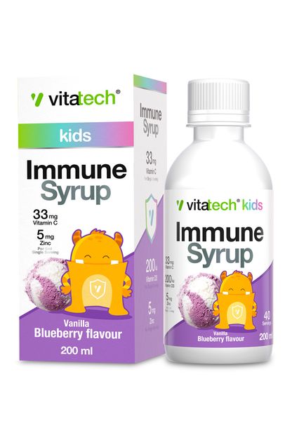 Vitatech Kids Immune Syrup Vanilla Blueberry 200ml