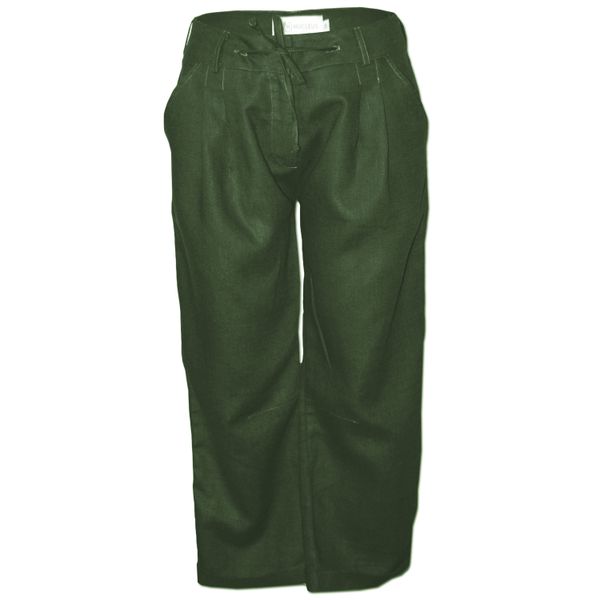 Nucleus - Stroke Pants in Olive Linen