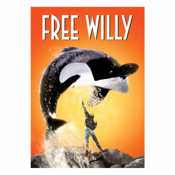 Free Willy Orange Movie - A1 Poster