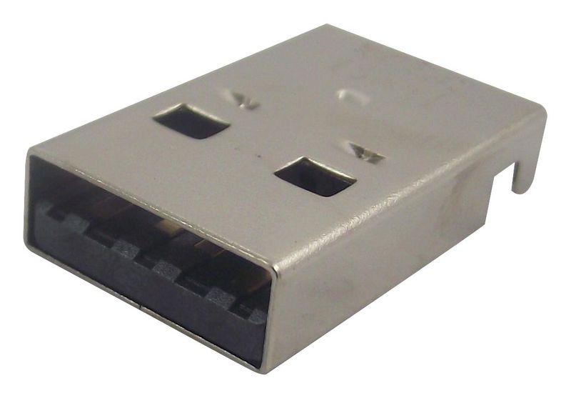Molex (48037-2200) USB Connector, USB Type A, USB 2.0, Plug, 4 Ways