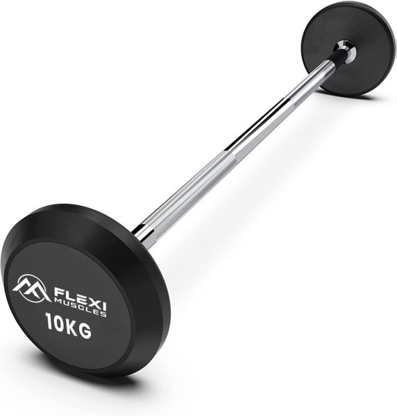 Flexi Muscles – Fixed Rubber Weights with Straight Steel Bar