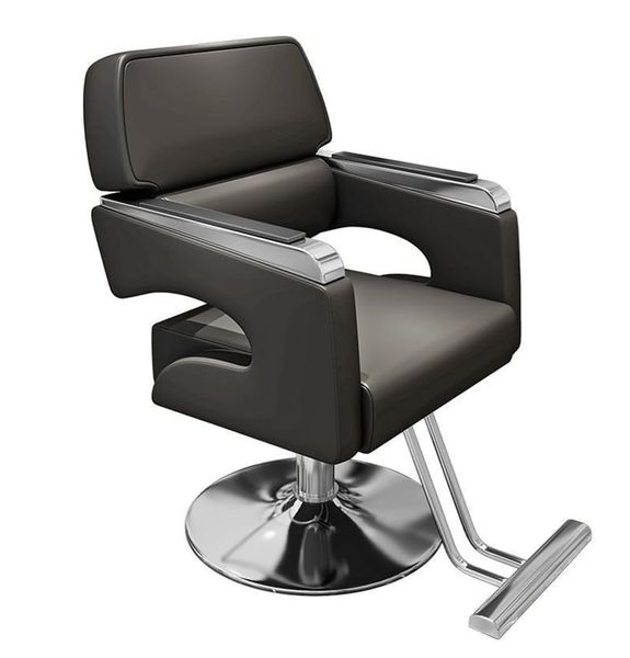 Classic Hydraulic Barber Chair with PU Leather Upholstery
