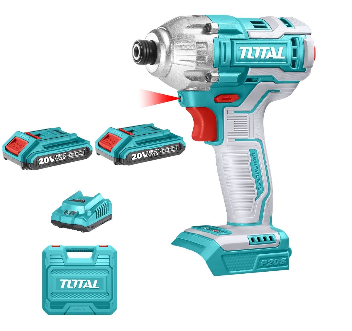Total Tools 20V Lithium-Ion 170nm Impact Driver with Battery and Charger