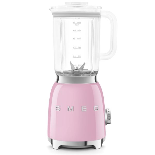 Smeg Retro Table Blender Pink 800w 1.5lt Jug 4 Levels 4 Pre-Set Programmes
