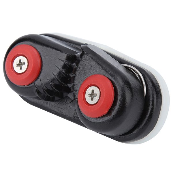 Kayak Yacht Boat Rope Buckle Holder Black Aluminum Alloy