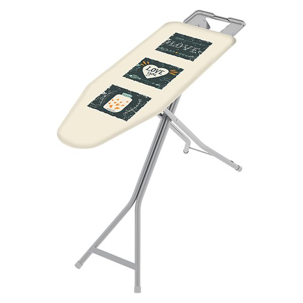Colombo 120cmx40cm 6-Position Iron Board with Cotton Cover &amp; Reinforced Iron Rest - Profi