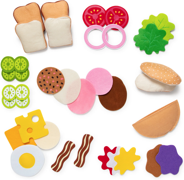 Melissa &amp; Doug Felt Food Sandwich Play Set (33 Piece)