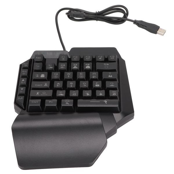 Gaming Keyboard Anti Slip 39 Key Luminous Wired