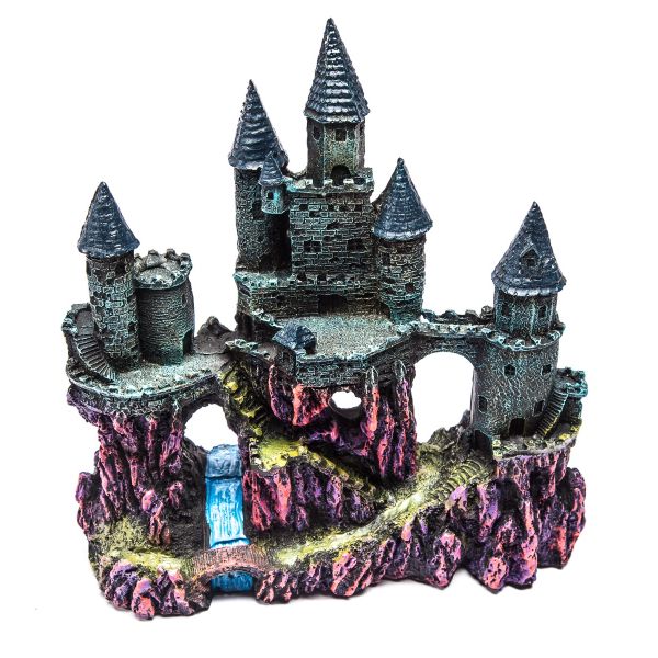 Magical Castle Fish Tank/Aquarium Resin Ornament (24x10x25cm)