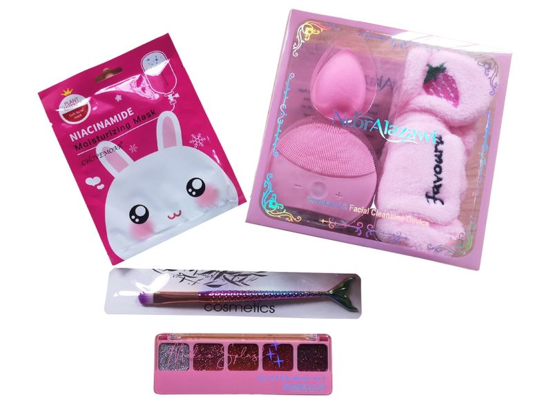 Facial Pamper Kit (Facial Cleansing, Face Mask, Make Up Brush)