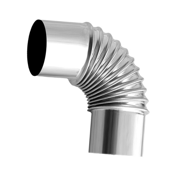 Stove Pipe Elbow Vent Flue Extension Tube for Camping Log Burning Stove70mm