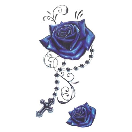 Adult Temporary Tattoo- Sexy Tattoo- Men or Women- Blue Rose | Buy Online  in South Africa 