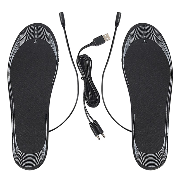 Two Sets Of Electric Heating Insoles, Black