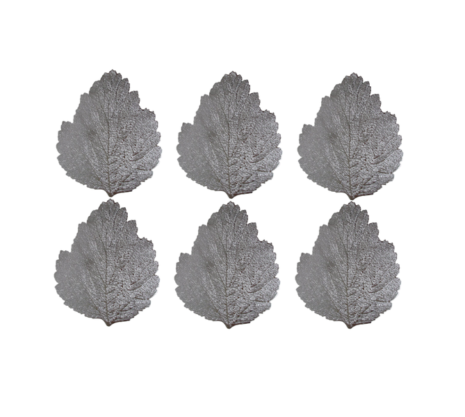 Placemat 47x37cm 6 Piece Leaf Design - Kitchen Essentials