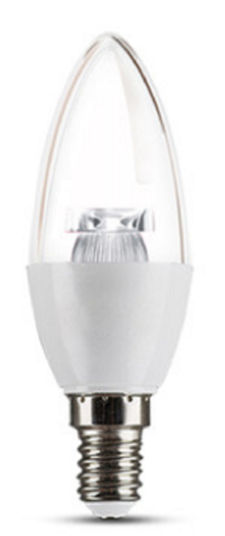 Drlight Candle Transparent LED 3 Watt E14 Light Bulb - 10 Pack