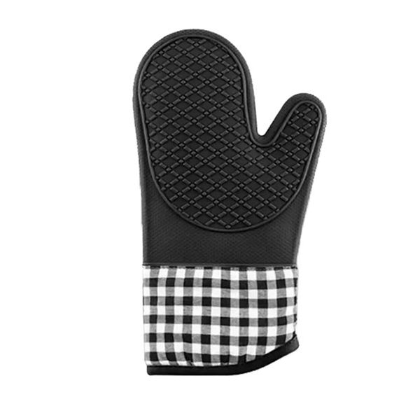 Silicone Oven Mitts,Silicone Oven Gloves Set,Oven Gloves with Quilted Liner