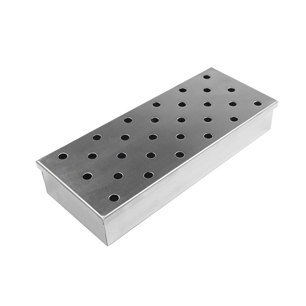 Herqona - Universal Stainless Steel Wood Chip Smoker Box - 23cm