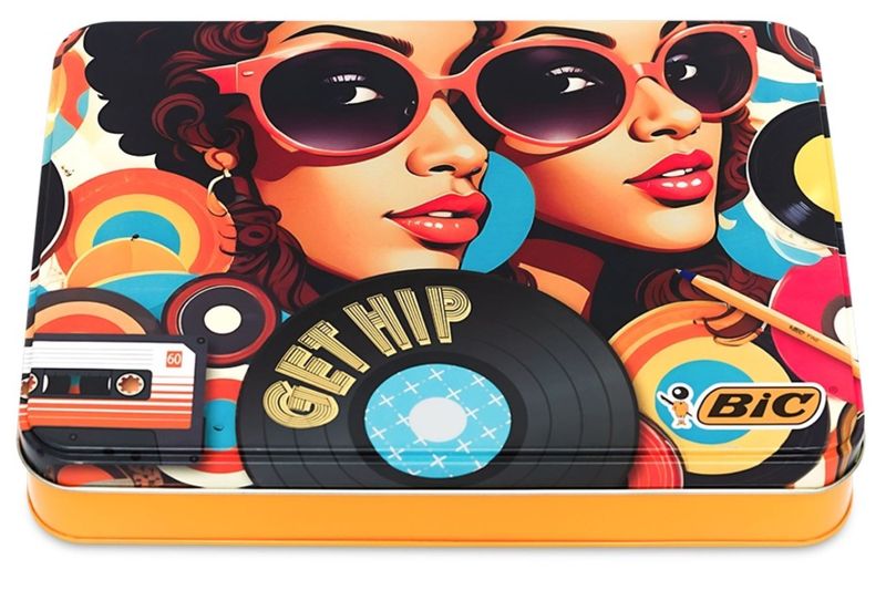 BIC Back-to-School Stationery Tin - Get Hip