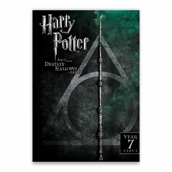 Deathly Hallows Wand And Symbol Poster - A1