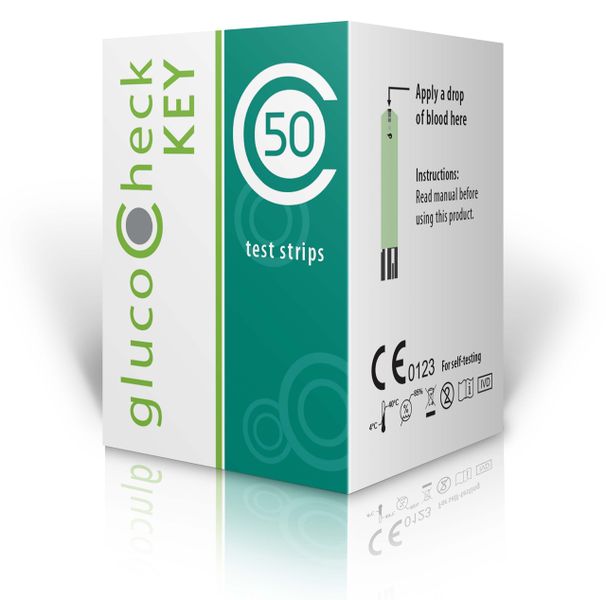 GlucoCheck Key Test strips 50's
