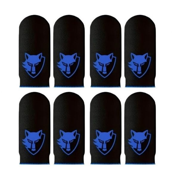 8 Pcs Fox Finger Sleeves Anti-Slip Anti-Sweat Pro Gaming Finger Sleeves