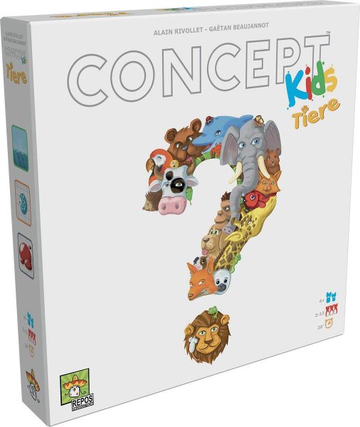 Concept Kids Animals Cooperative Board Animal Guessing Game for Children