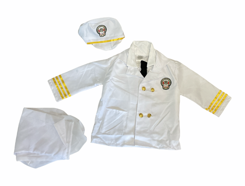 Ship Captain Sailor Costume For Kids