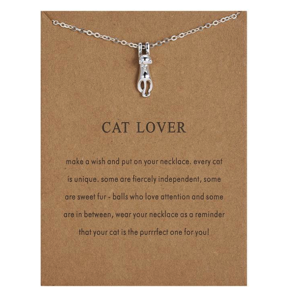 POU Cat Lover Necklace - Stainless Steel