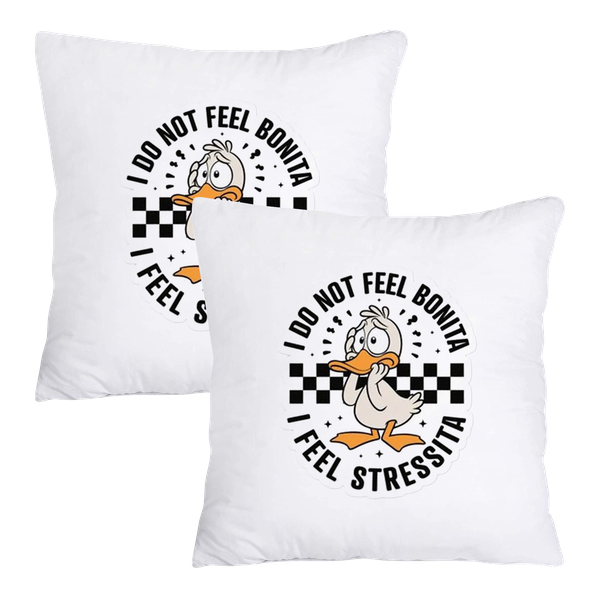 Scatter Cushion Cover Set - I Do Not Feel Bonita, I Feel Stress - 50cm x 50cm