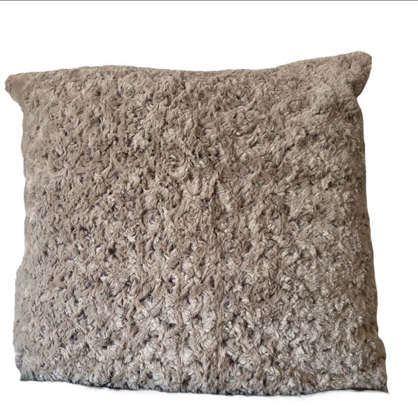 Rose Brown Faux Scatter Cushion with Inner 50 x 50cm