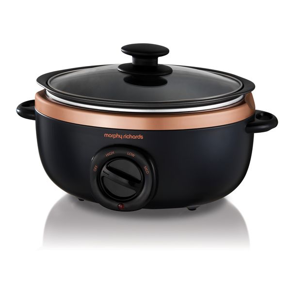 Morphy Richards Slow Cooker Manual Aluminium 3.5L 163W "Sear and Stew