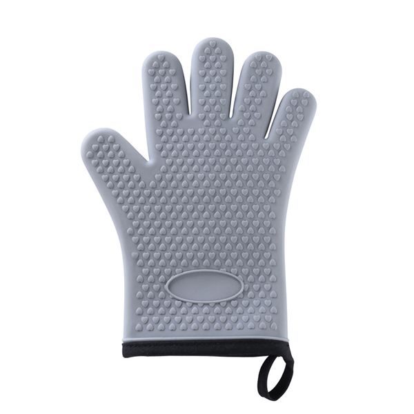 Grey Silicon Oven Glove / Mitt (OVG-157-GR)