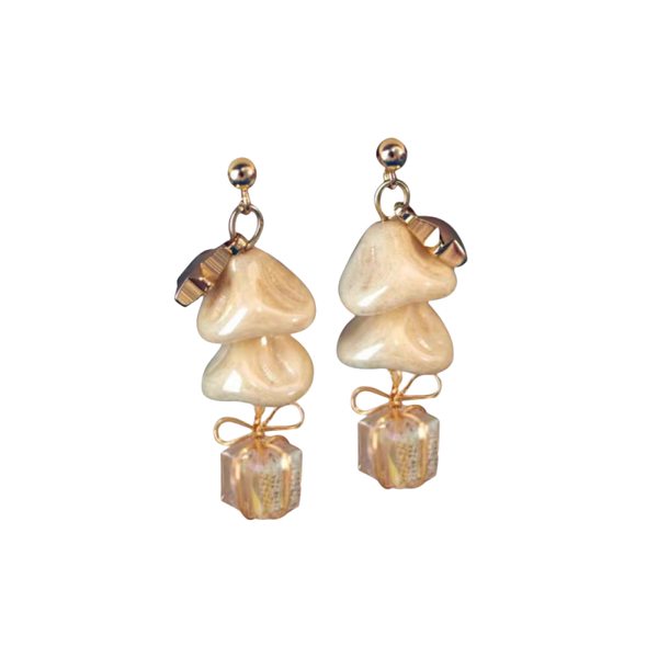 Christmas Carol Series White Christmas Earrings