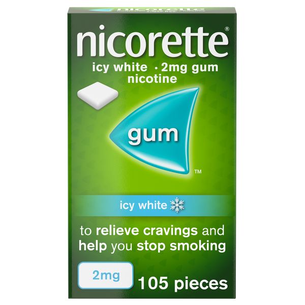 Nicorette Gum Icy White 2mg 105 pieces