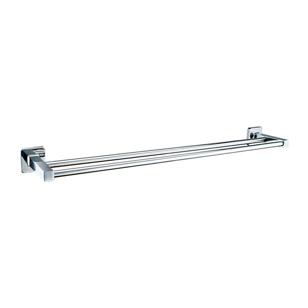 Triton Double Towel Rail Chrome Avec