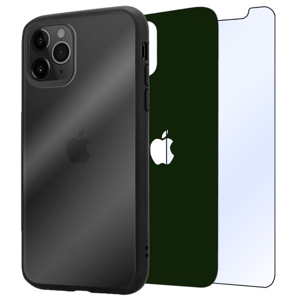 Case, Tempered Glass &amp; Matte Green Skin image