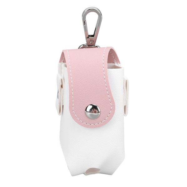 Golf Ball Waist Pouch 2 Capacity PU Leather Pink