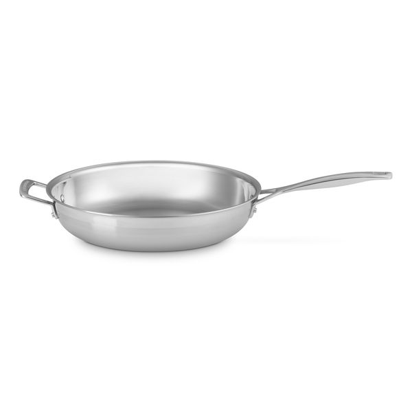 Le Creuset 3-ply Stainless Steel Uncoated Frying Pan with Helper Handle