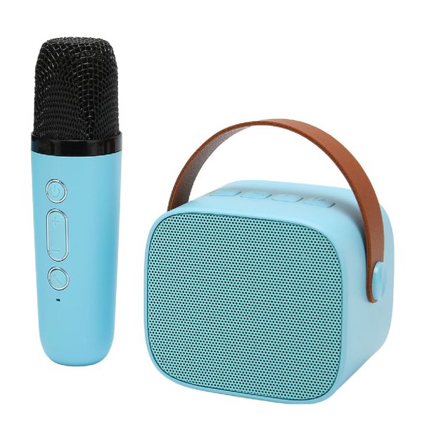 Mini Karaoke Machine, BT, AUX, Blue