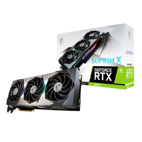 MSI GeForce RTX 3070 SUPRIM X 8GB GDDR6X 256 bit Graphics Card - Grey