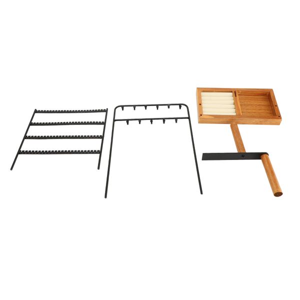 4-Layer Jewelry Rack - 11 Hook Necklace Stand Black