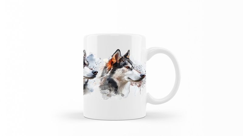 Siberian-Husky Printed Coffee Mug DSGN168