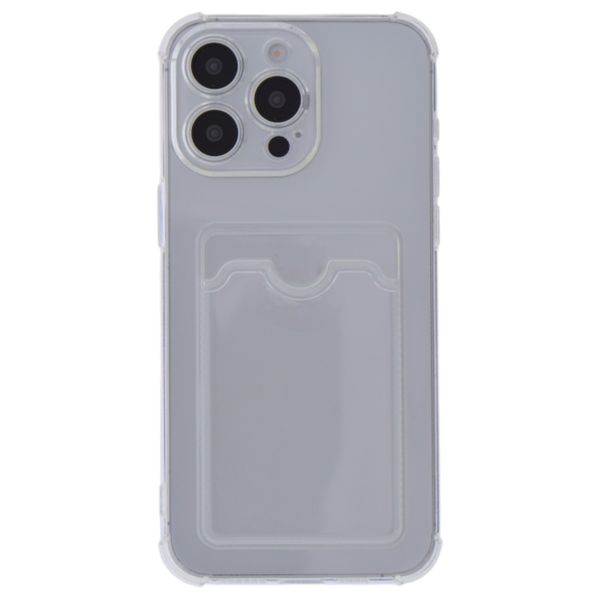 Transparent Phone Case With Built-In Card Holder - Compatible With iPhone