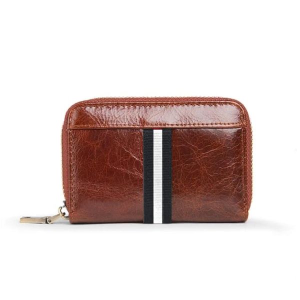RFID Genuine Leather Cardholder Wallet
