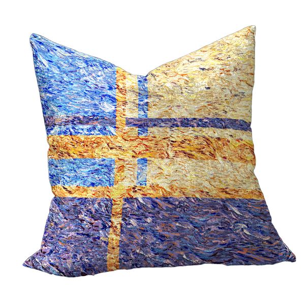 Purple &amp; Blue Striped Luxury Scatter image