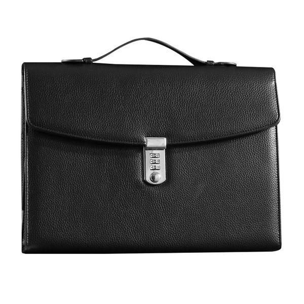 Office Business Briefcase for Business Office Meeting Black