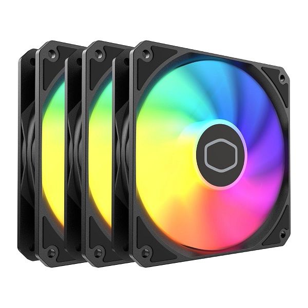 Cooler Master MasterFan 120 Lite A-RGB Case Fan Set (3-Pack)-Black