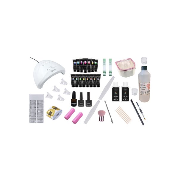 Fully Comprehensive Colour Change And Luminous UV Poly Gel Kit 46 Pieces