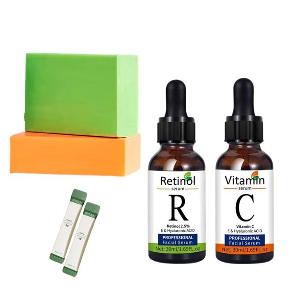 Retinol &amp; Vitamin C Serum Soaps, Retinol &amp; Vitamin C Face Serums, Masks